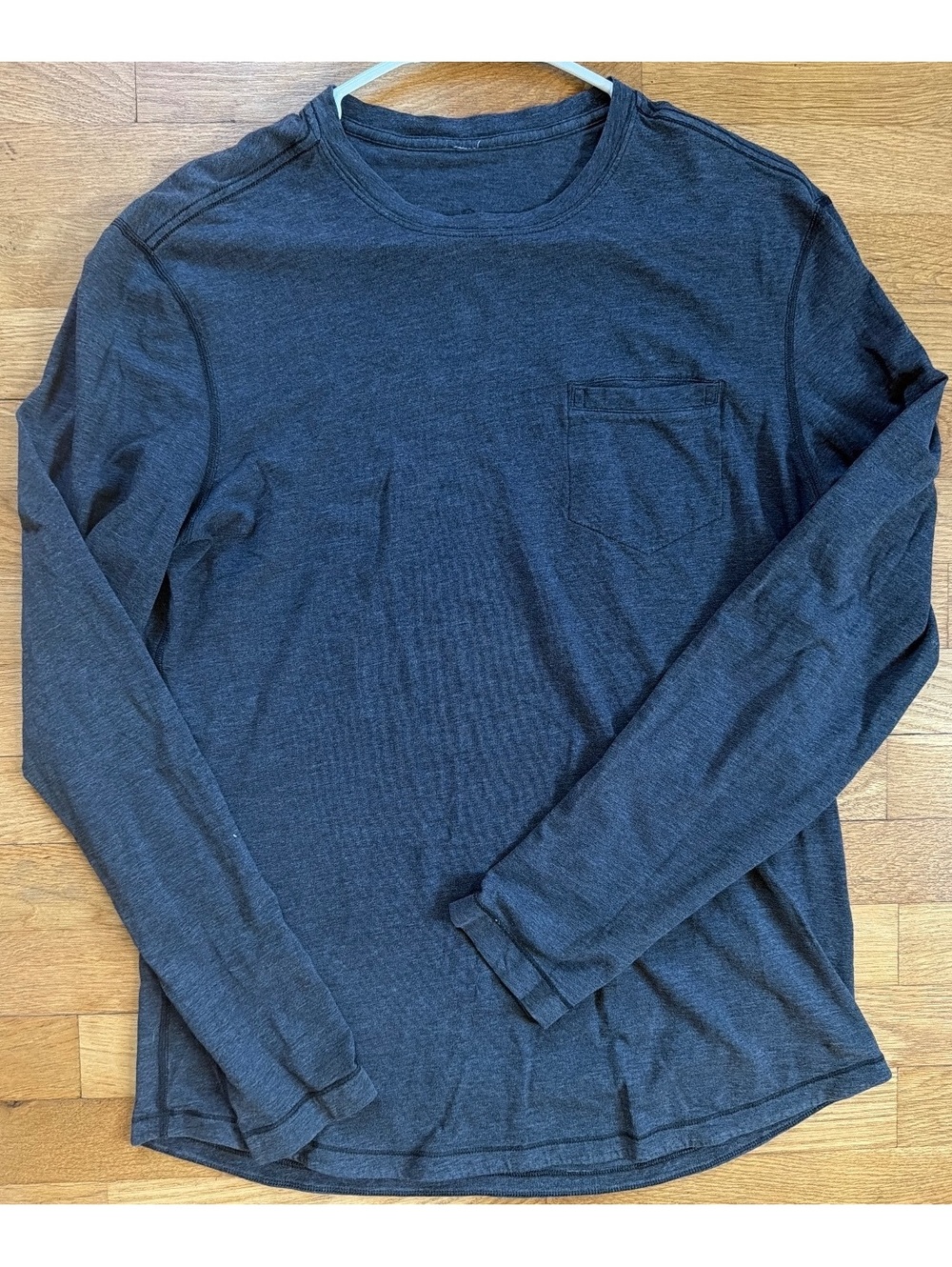 Medium - Men - Lululemon Long Sleeve Dark Gray Shirt